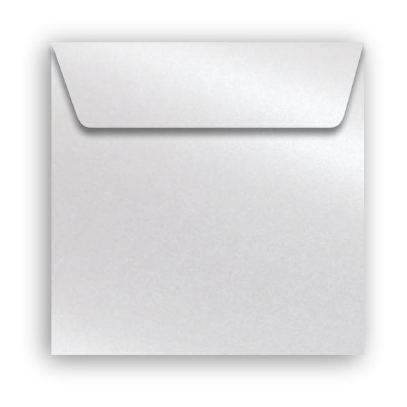 Envelope Perolado Majestic 17x17cm Marble White