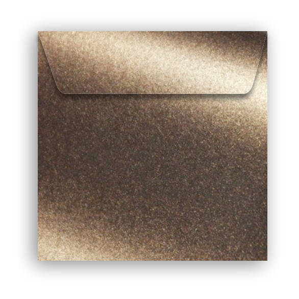 Envelope Perolado Majestic 17x17cm Medal Bronze