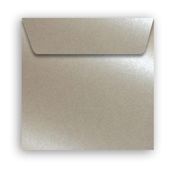 Envelope Perolado Majestic 17x17cm Sand