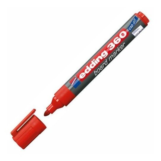 Marcador Edding 360 Vermelho - PapelojaEdding