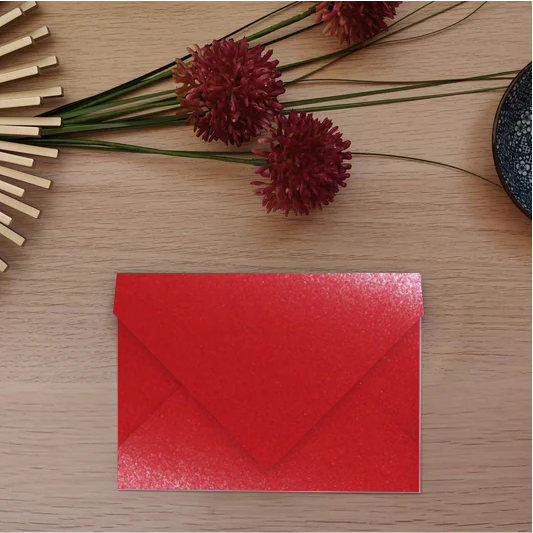 Envelope Perolado Majestic C6 Emperor Red