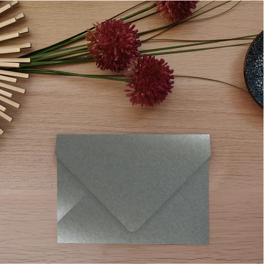 Envelope Perolado Majestic C6 Moonlight Silver
