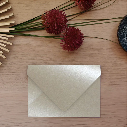 Envelope Perolado Majestic C6 Sand