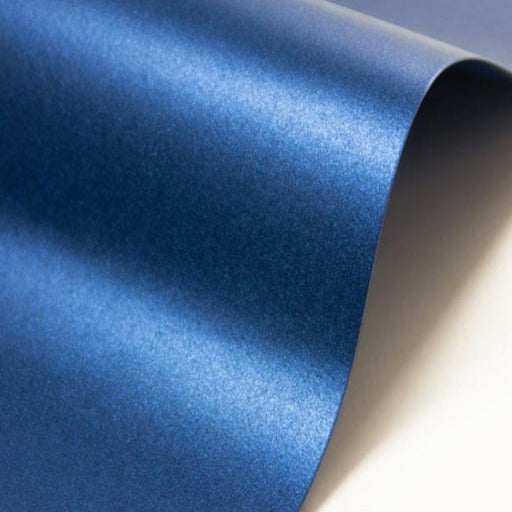 Papel Perolado Majestic Blue Satin - PapelojaFavini