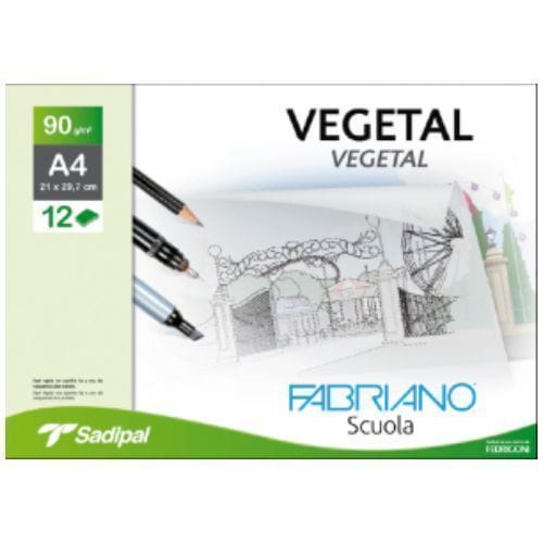 Papel Vegetal Fabriano A3 90grs 12Fls - PapelojaFabriano