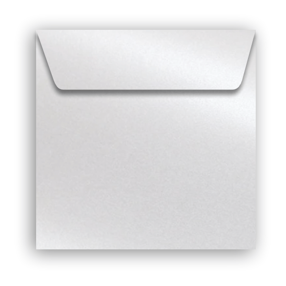 Papeloja Artes e trabalhos manuais 17x17cm 10 unidades / Marble White Envelope Perolado Majestic 17x17cm