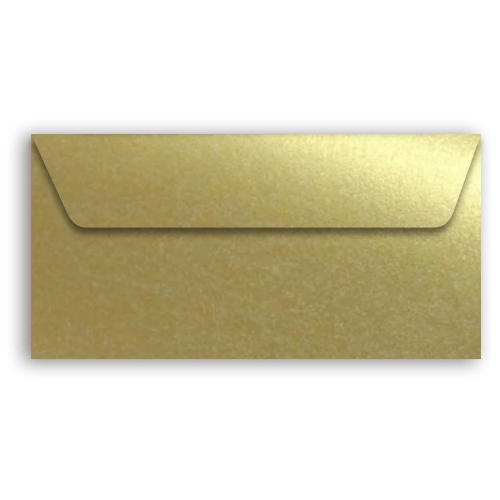 Papeloja Artes e trabalhos manuais Real Gold / 10 unidades / 120grs Envelope Perolado Majestic DL 11x22cm
