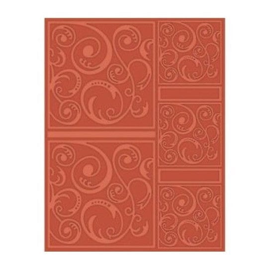 Textura Embossing Folder Swirltriangle 21,6X27,9cm - PapelojaCraftwell