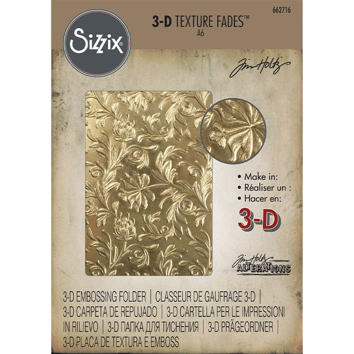 Textura Sizzix 3D Textured Fades Botânica Tim Holtz - PapelojaSizzix