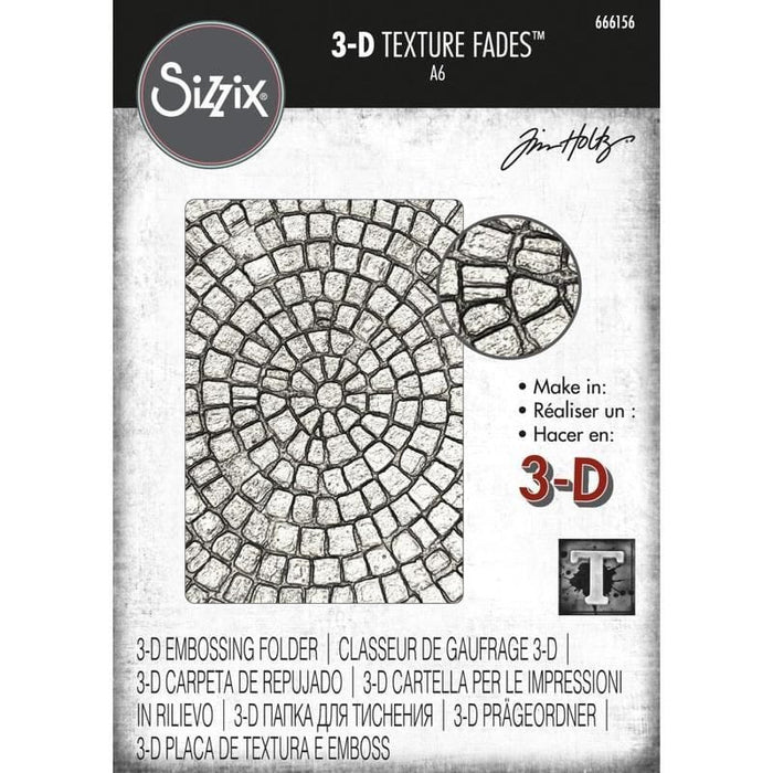 Textura Sizzix 3D Textured Fades Mosaic by Tim Holtz - PapelojaSizzix