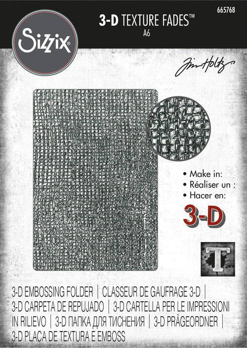 Textura Sizzix 3D Textured Fades Woven Tim Holtz - PapelojaSizzix