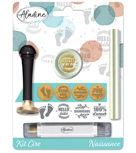 Kit Lacre para Sinete Aladine – Tema Hello Bebe