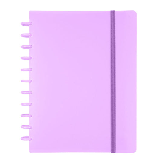 Caderno Ingeniox A4 100 Folhas Pautado Pastel Malva