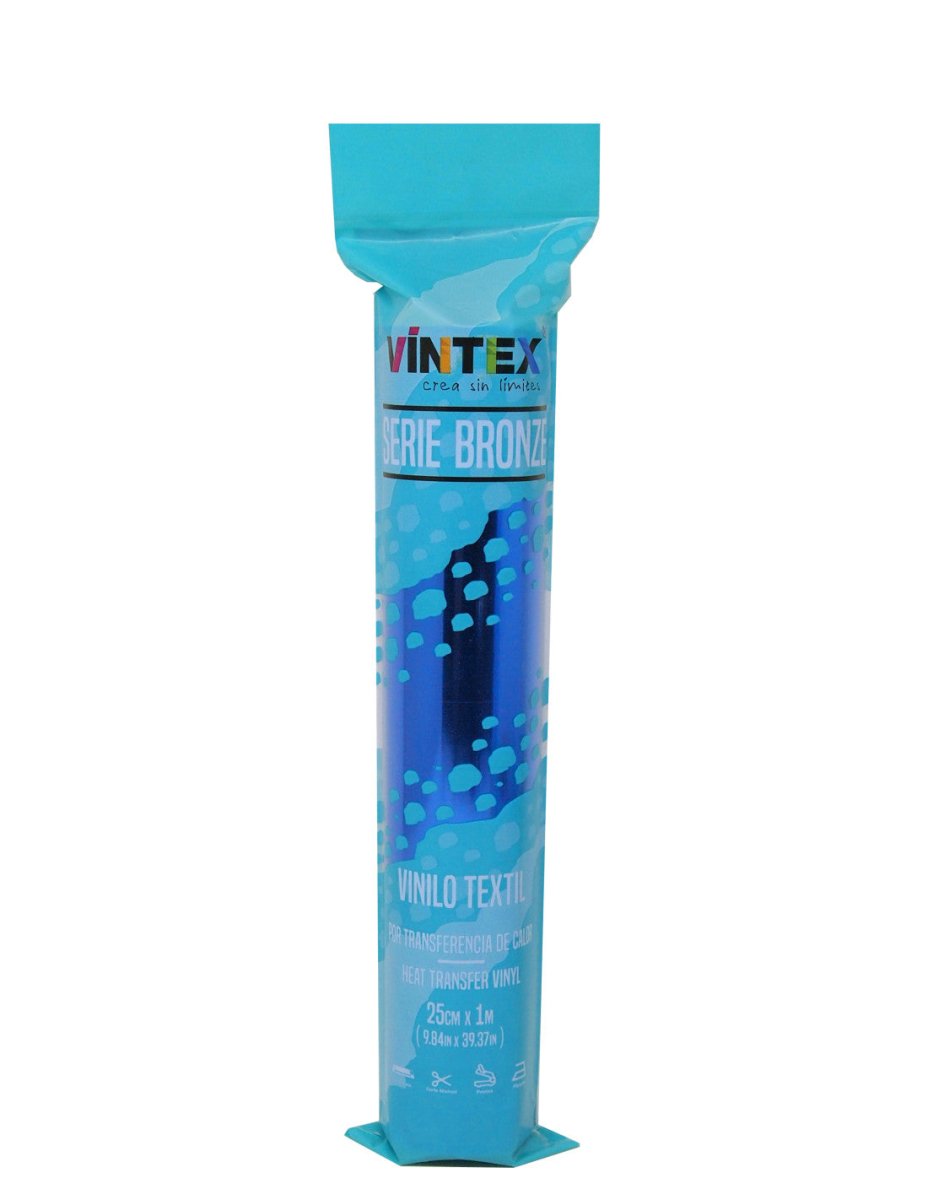 Vinil Têxtil Vintex 0,25x1m Azul Metalizado - PapelojaVintex8435710015228