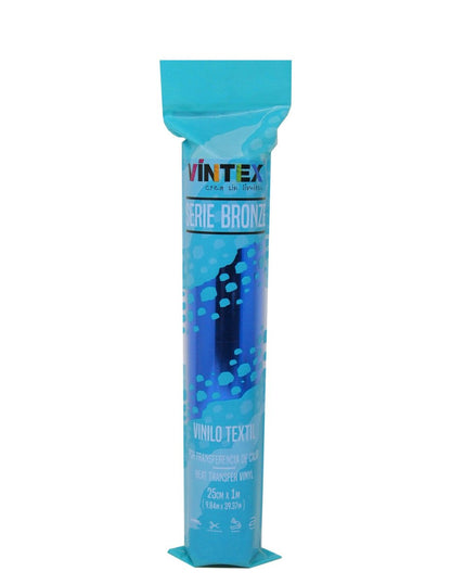 Vinil Têxtil Vintex 0,25x1m Azul Metalizado - PapelojaVintex8435710015228