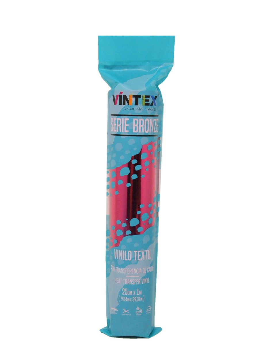 Vinil Têxtil Vintex 0,25x1m Fúcsia Metalizado - PapelojaVintex8435710015242