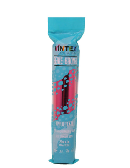 Vinil Têxtil Vintex 0,25x1m Fúcsia Metalizado - PapelojaVintex8435710015242