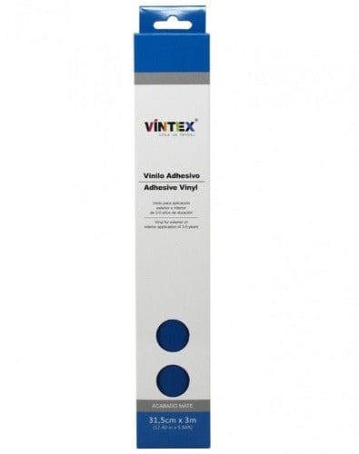 Vintex Azul Royal Vinil Adesivo Mate Vintex 0,32x3m